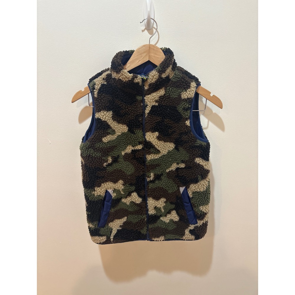 Mini Boden Reversible Sherpa Jacket Size 9-10